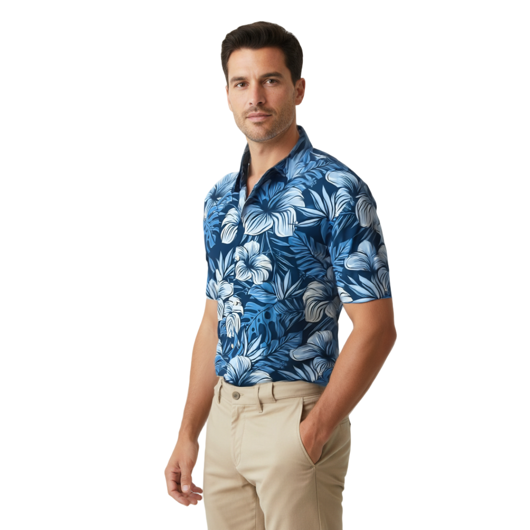 Same shirt worn by AI-generated male model
